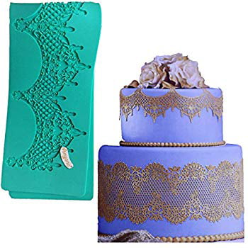 Lace mat silicone mould fondant cake sugarcraft decoration baking mold Chocolate